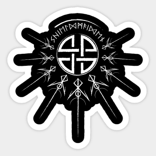 Shieldmaiden Protection Sigil – Norse Warrior Symbol Sticker